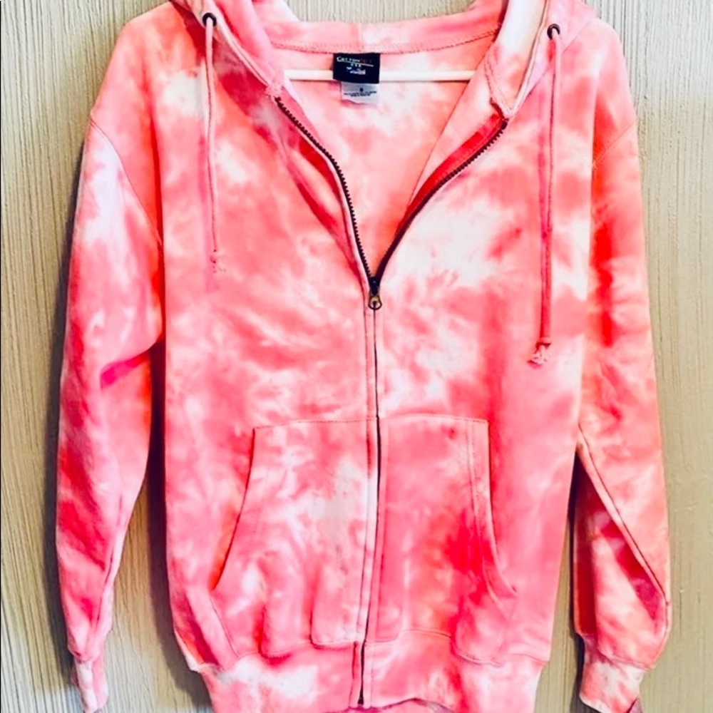 Pink tye dye hoodies